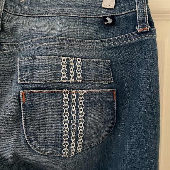 Anthropologie Free People Freedom of Choice Bootcut Low Rise Blue Jeans - Picture 9 of 10